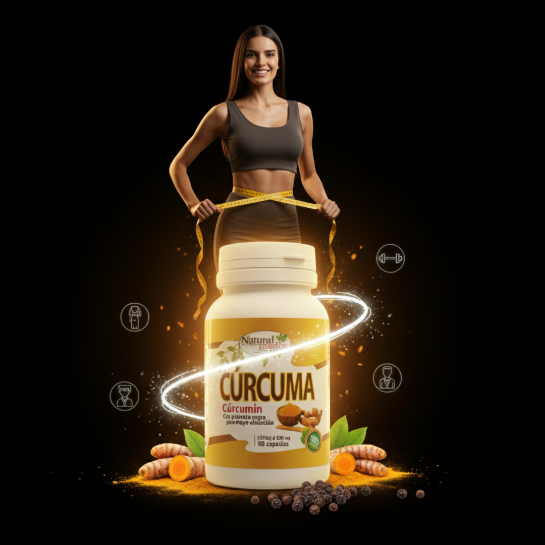 Capsulas, Curcuma y pimienta Negra